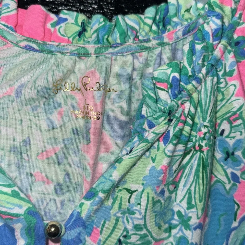 Lilly Pulitzer girls Mini Malone maxi dress size L(10-12) worn once. - Picture 5 of 6
